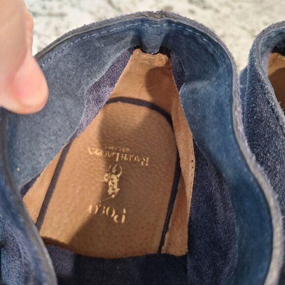 POLO RALPH LAUREN Men's Joplin  Suede Chukka Boot Navy 8 - Picture 6 of 9